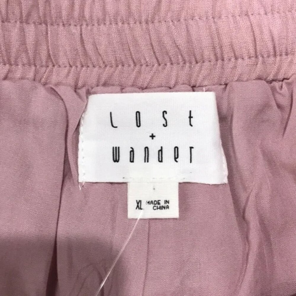 LOST + WANDER Ruffle Hem Drawstring Shorts - Picture 6 of 7